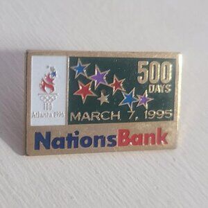 NationsBank Atlanta Olympics 1996 Games Lapel Pin
